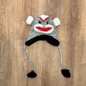 Sock Monkey Knit Hat
